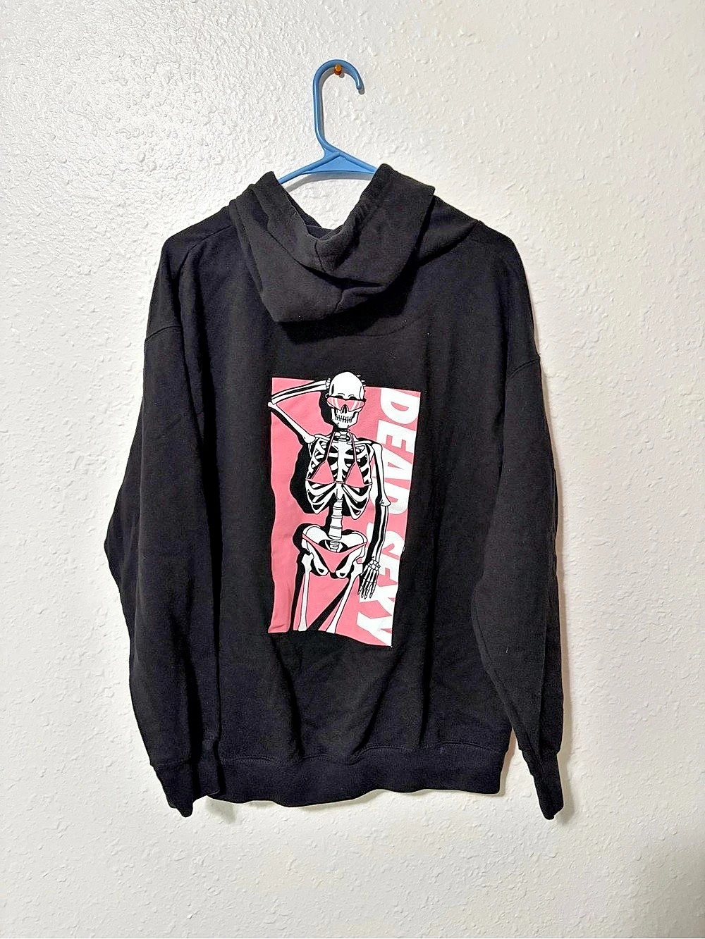 Chomp Dead Sexy Skeleton Hoodie Black & Pink